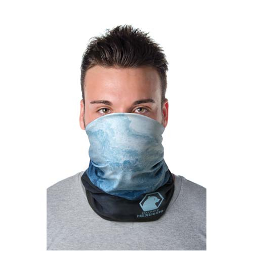 Foulard publicitaire rPET ourlets et polaire Zoya Vert forêt